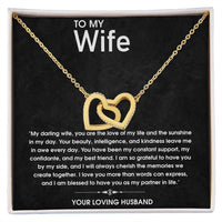 Load image into Gallery viewer, Connected Hearts Necklace - For Wife
