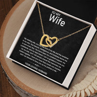 Load image into Gallery viewer, Connected Hearts Necklace - For Wife
