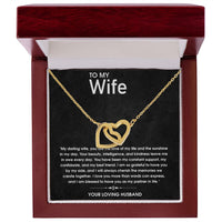 Load image into Gallery viewer, Connected Hearts Necklace - For Wife
