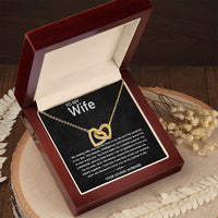 Load image into Gallery viewer, Connected Hearts Necklace - For Wife
