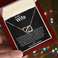 Load image into Gallery viewer, Connected Hearts Necklace - For Wife
