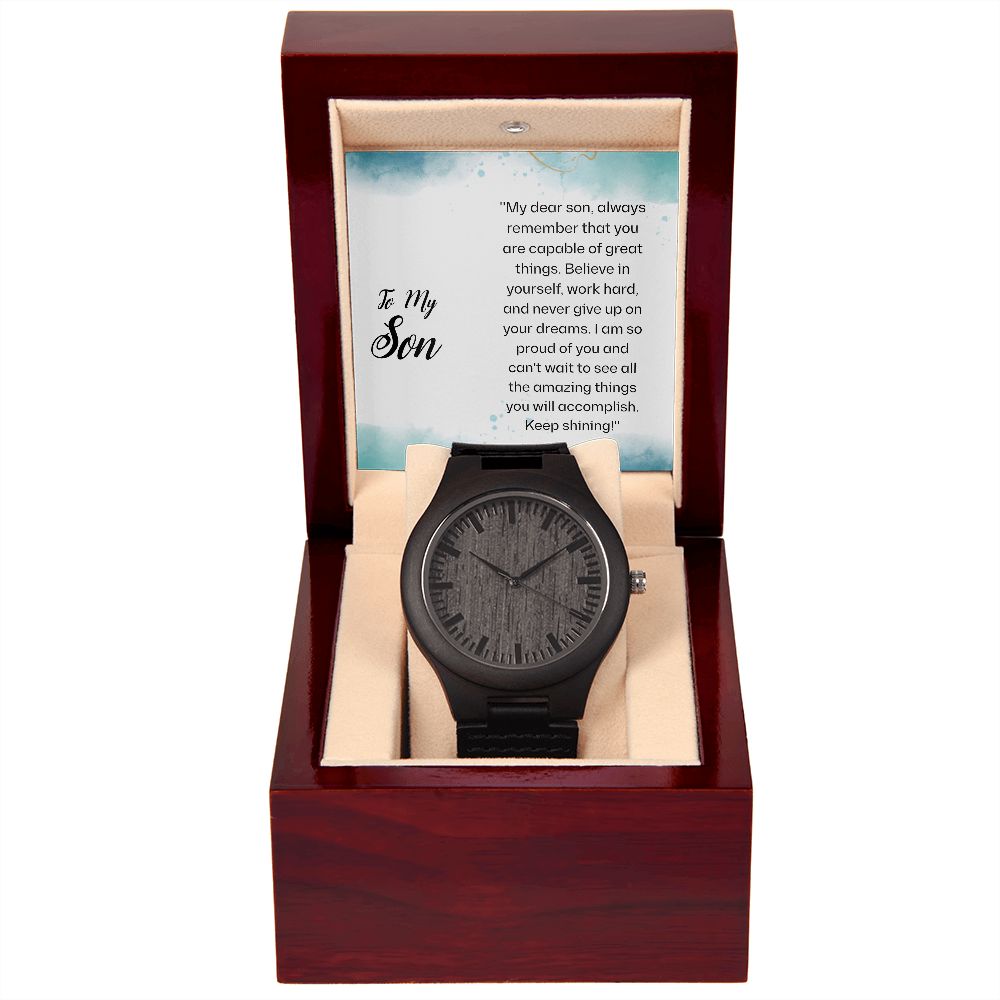 Wooden Watch - Gift for Son
